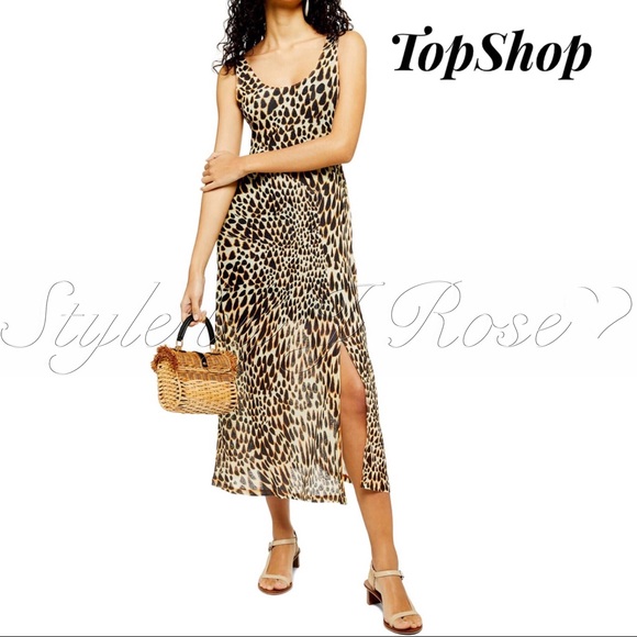 animal print midi dresses